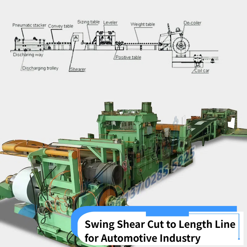 Swing Shear Cut to length Line สำหรับอุตสาหกรรมยานยนต์