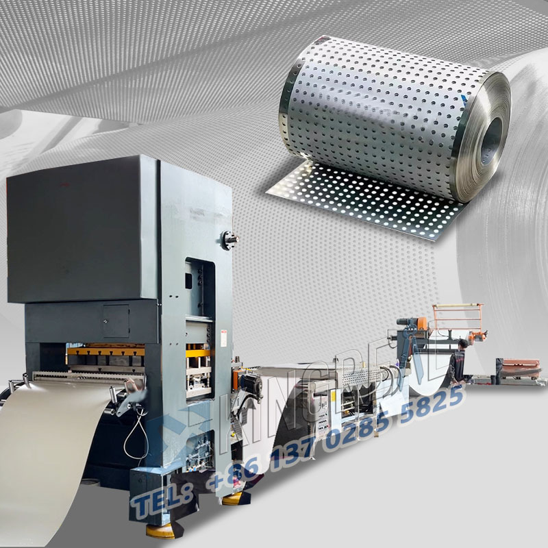 เครื่องเจาะและม้วนแผ่นม้วน